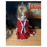 Vintage 1990s Fine Bisque Porcelain Doll