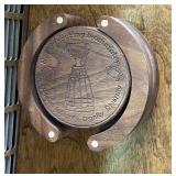 Wooden Coaster Set 'Not without my teammates'