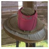 Stack of Vintage Hats and Visor