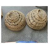 Matching Pair Woven Mesh Food Dome Covers