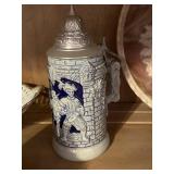 Vintage ceramic beer stein