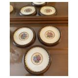 Vintage petit point floral wall art