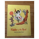 Vintage 1960s Fiddler on the Roof Official Program