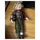 Vintage 1990s Alpine / Bavarian Porcelain Doll