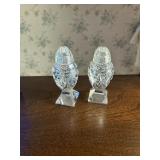 Crystal Salt and Pepper Shakers