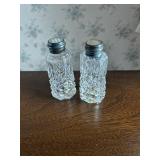 Crystal Salt and Pepper Shakers