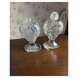 Crystal Salt and Pepper Shakers