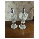 Crystal Salt and Pepper Shakers