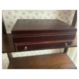 Silver Plated Flatware and Holder Set
