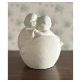 Vintage Figure Marbell Stone Twin Babies