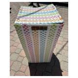 Woven laundry basket mulit-coloured