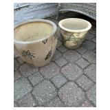 (2) Ceramic Pots