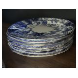 Vintage Royal Crown Derby Blue Mikado China Plates