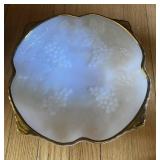 Vintage Anchor Hocking Milk Glass Grape Bowl
