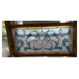 Vintage Victorian-Style Framed Stained Glass