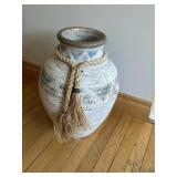 Large rustic Southwestern-style ceramic floor vase
