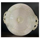 Vintage Belleek Cake Plate New Shell