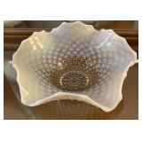 Vintage Duncan & Miller Hobnail Pink Bowl