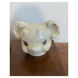 Vintage 'turnabout' bear cookie jar