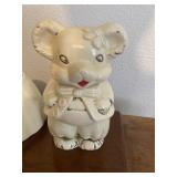 Vintage 1940s American Bisque Turnabout cookie jar