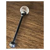 Vintage Crystal Ball Stir Stick
