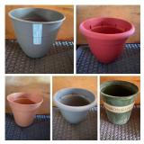 (5) Assorted Pots