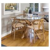 Round Dining Set 47' Table w/ 4 Chairs (add photo)