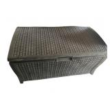 Suncast 73-Gallon Resin Wicker Deck Box