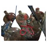 (6) Large Glass Vessels (Add  new photo) **