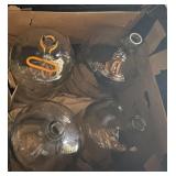 (x4) Large Glass vessels