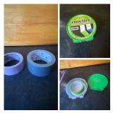 3 Roll Tape Lot with Holder