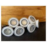 White Track Light Heads with COB LED Bulbs