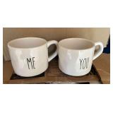 Rae Dunn Tea Set and Mouse/Cheese Shakers