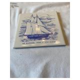 Vintage Ceramic Tile Bluenose