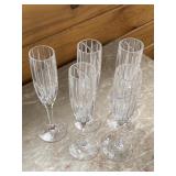Assorted Vintage Mikasa Uptown Champagne Flutes