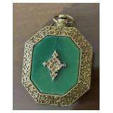 Vintage Gold Compact With Gold Finish BEAUTY!