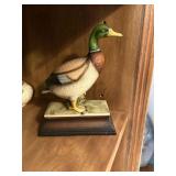vintage porcelain mallard duck figure