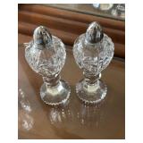 Crystal Salt and Pepper Shakers