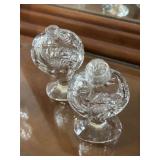 Crystal Salt and Pepper Shakers