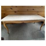 Vintage French Provincial style marble-top table*