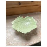 Carlton Ware green leaf serving bowl