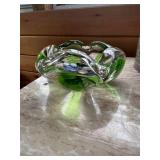 Vintage MCM Murano Sommerson Glass Ashtray