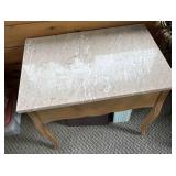 Vintage French Provincial style marble-top table