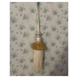 decorative ivory and gold tassel