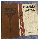 Literary Lapses & Friendship Outstays Leather Book