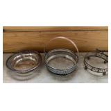 Vintage silver-plated serving pieces
