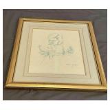 Vintage Limited Edition Child holding Bird 'Gough'