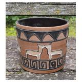 Vintage Marei Keramik Aztec 'Kissing Dog' Pot