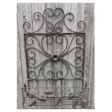 Rustic metal wall planter