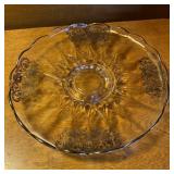 Vintage Glass Serving Plate